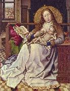Robert Campin The Virgin and Child in an Interior oil painting on canvas